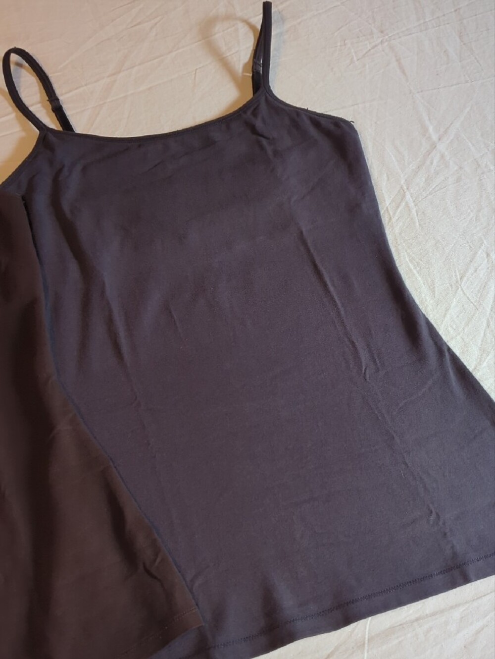 3 Pk: Express Sexy Basic Bra Camis - Black, Dark Brown, Charcoal - Picture 2 of 9
